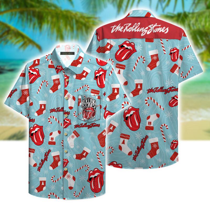 The Rolling Stones Unisex Christmas Hawaiian Shirt Pattern- Hawaii Shirt-Hao1