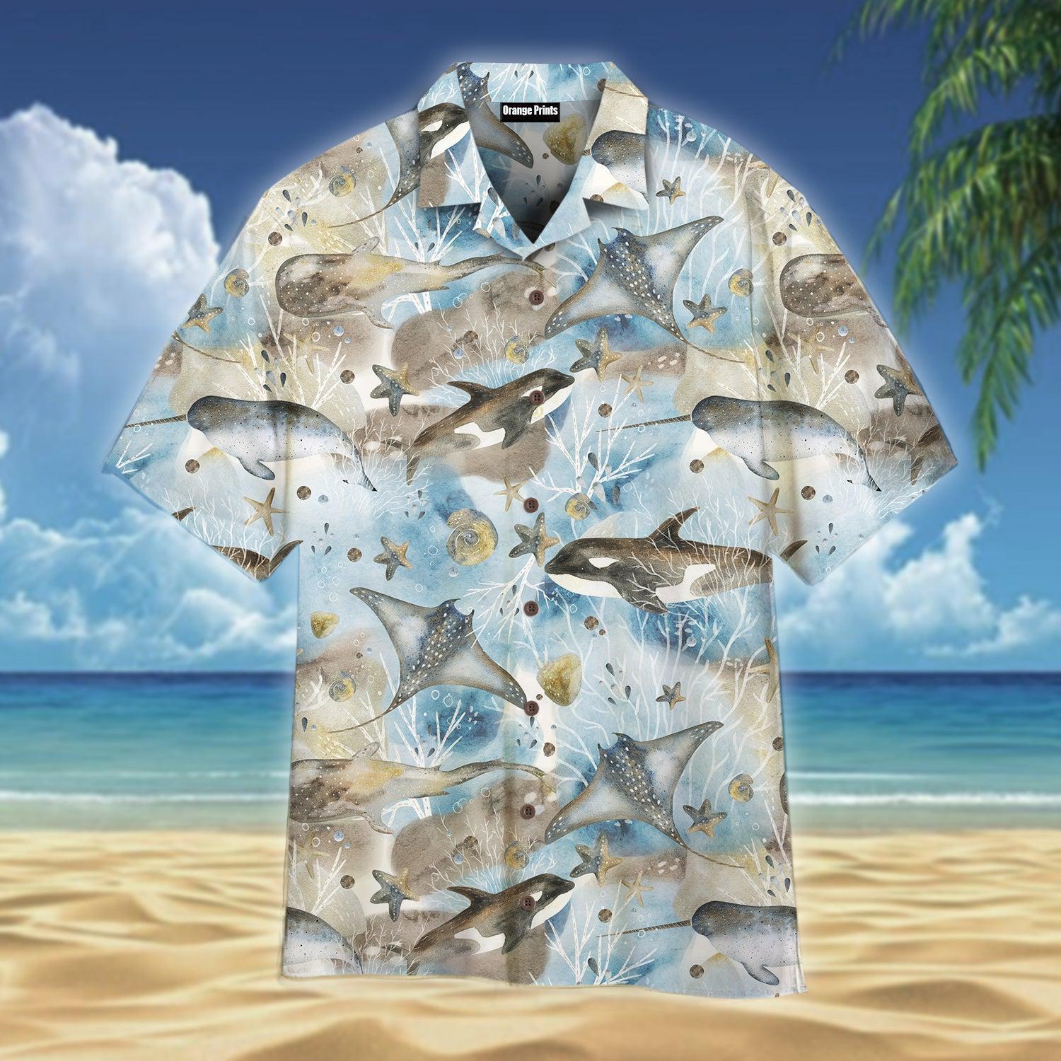 Sea Whale Hawaii Shirt For Men Women Ha28268