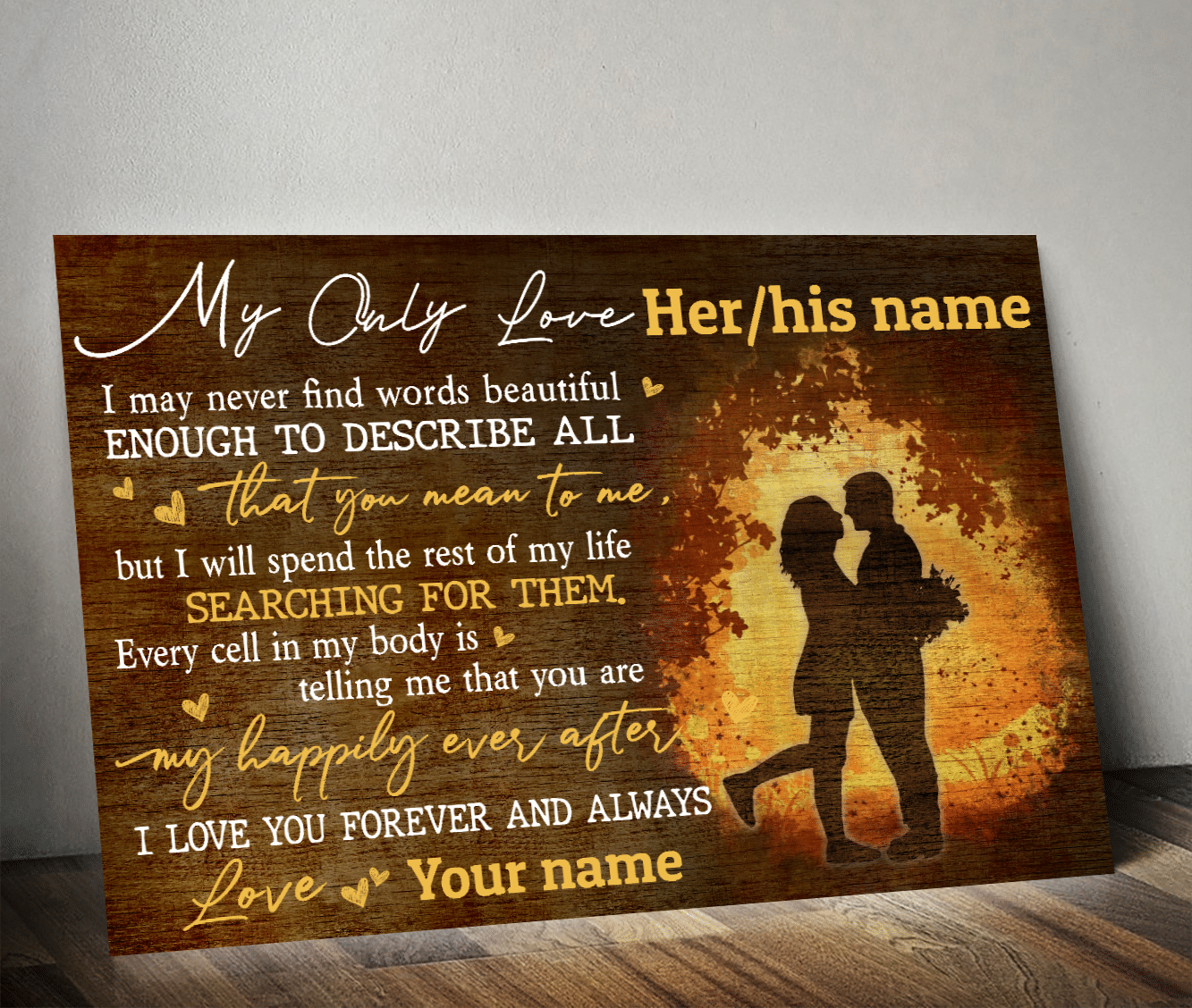 My Only Love My Happily Ever After Custom Poster CC