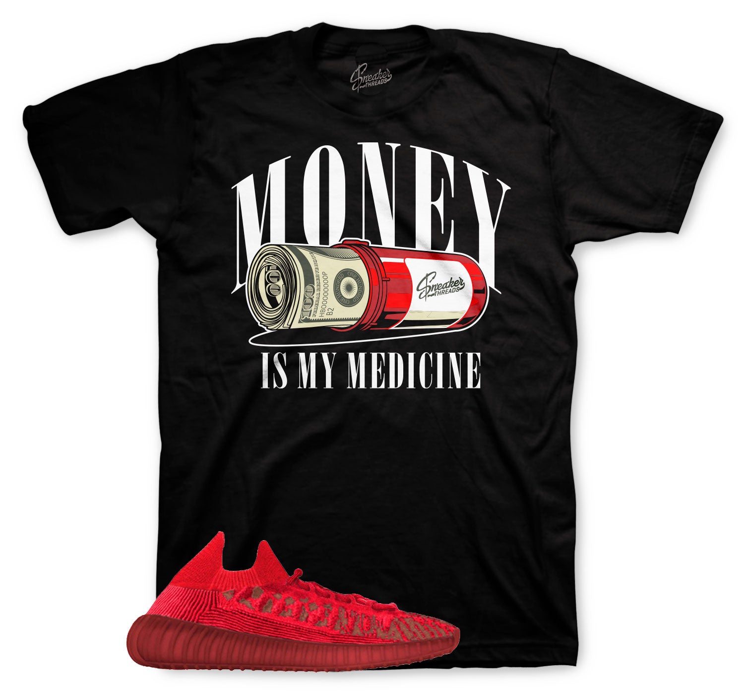 Yeezy 350 Slate Red Money Medicine Shirt