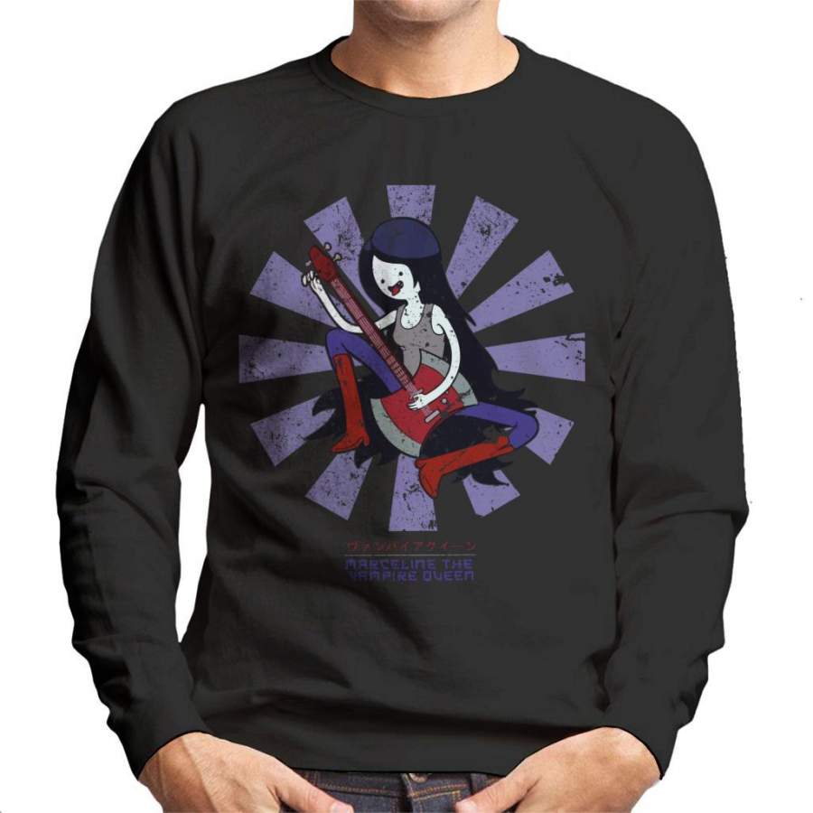 Marceline The Vampire Queen Retro Japanese Men’s Sweatshirt