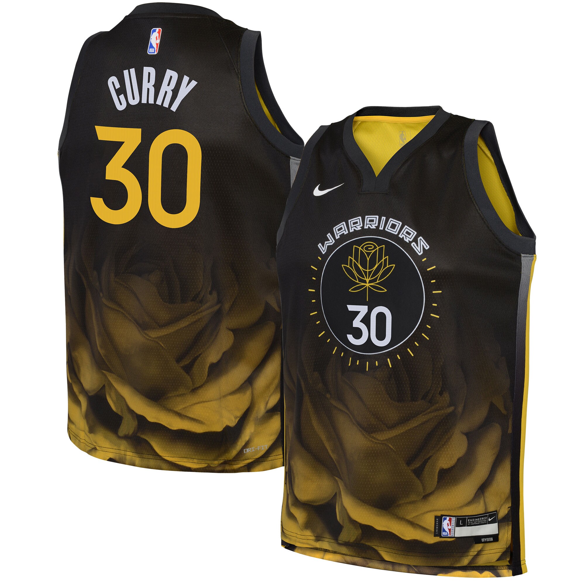 Stephen Curry Golden State Warriors Youth 2022/23 Swingman Jersey – City Edition – Black