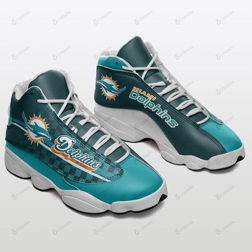 Miami Dolphins Air Jordan 13 344 Shoes Sport Sneakers