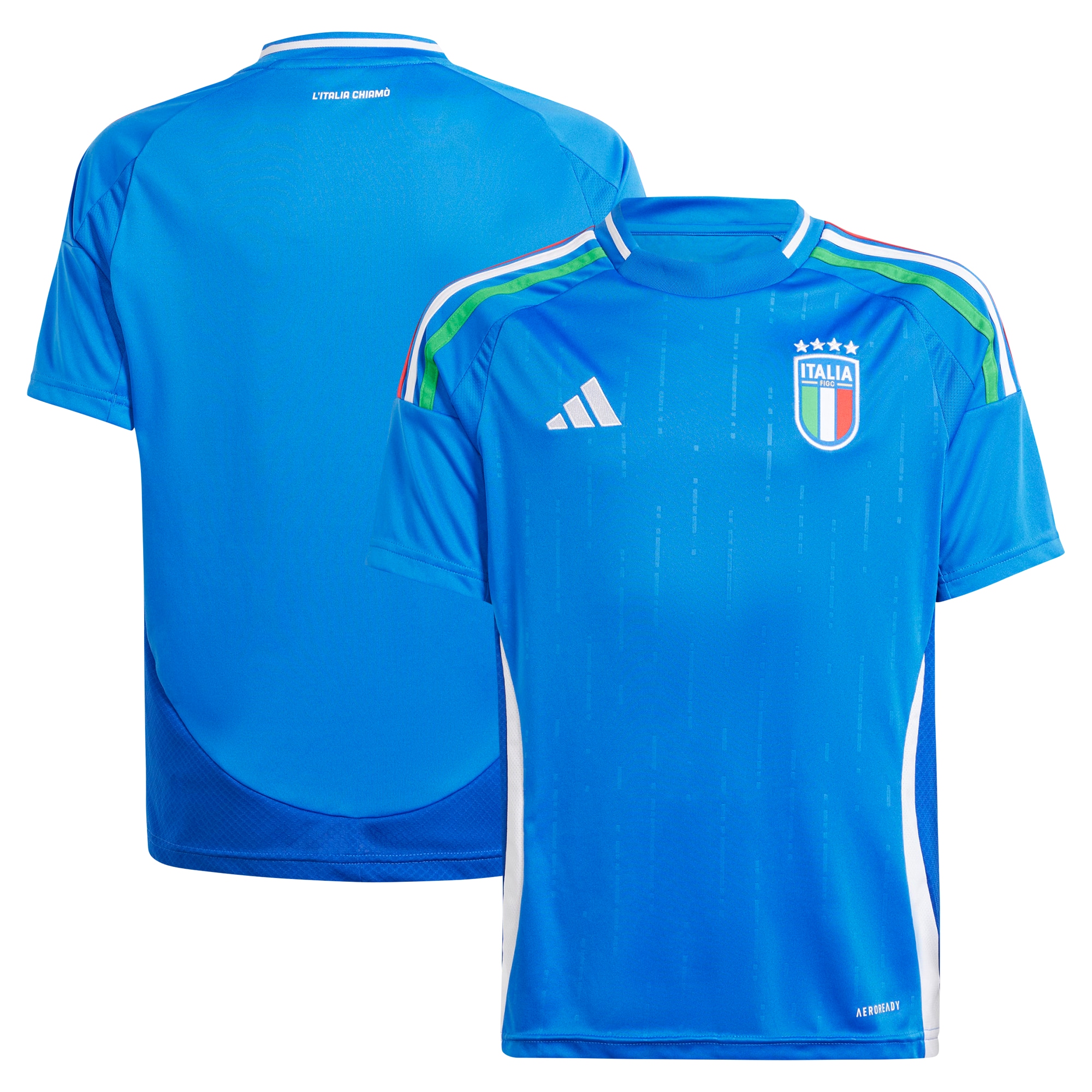 Italy National Team Youth 2024 Home Replica Jersey – Blue