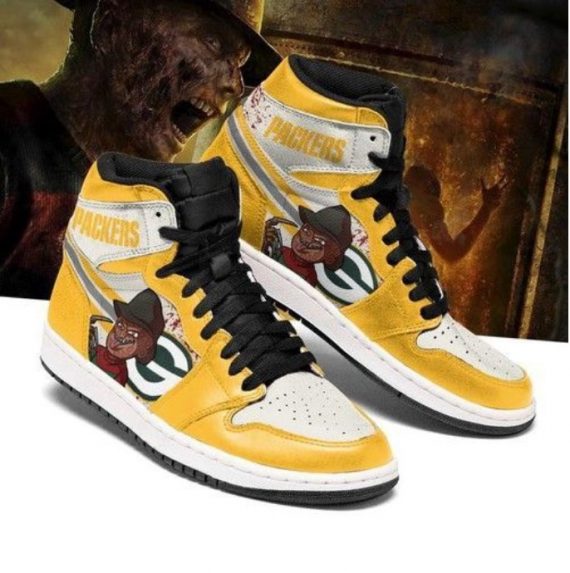 Green Bay Packers Horror Xtra Sneaker Boots For Fan High Top Shoes Qdh