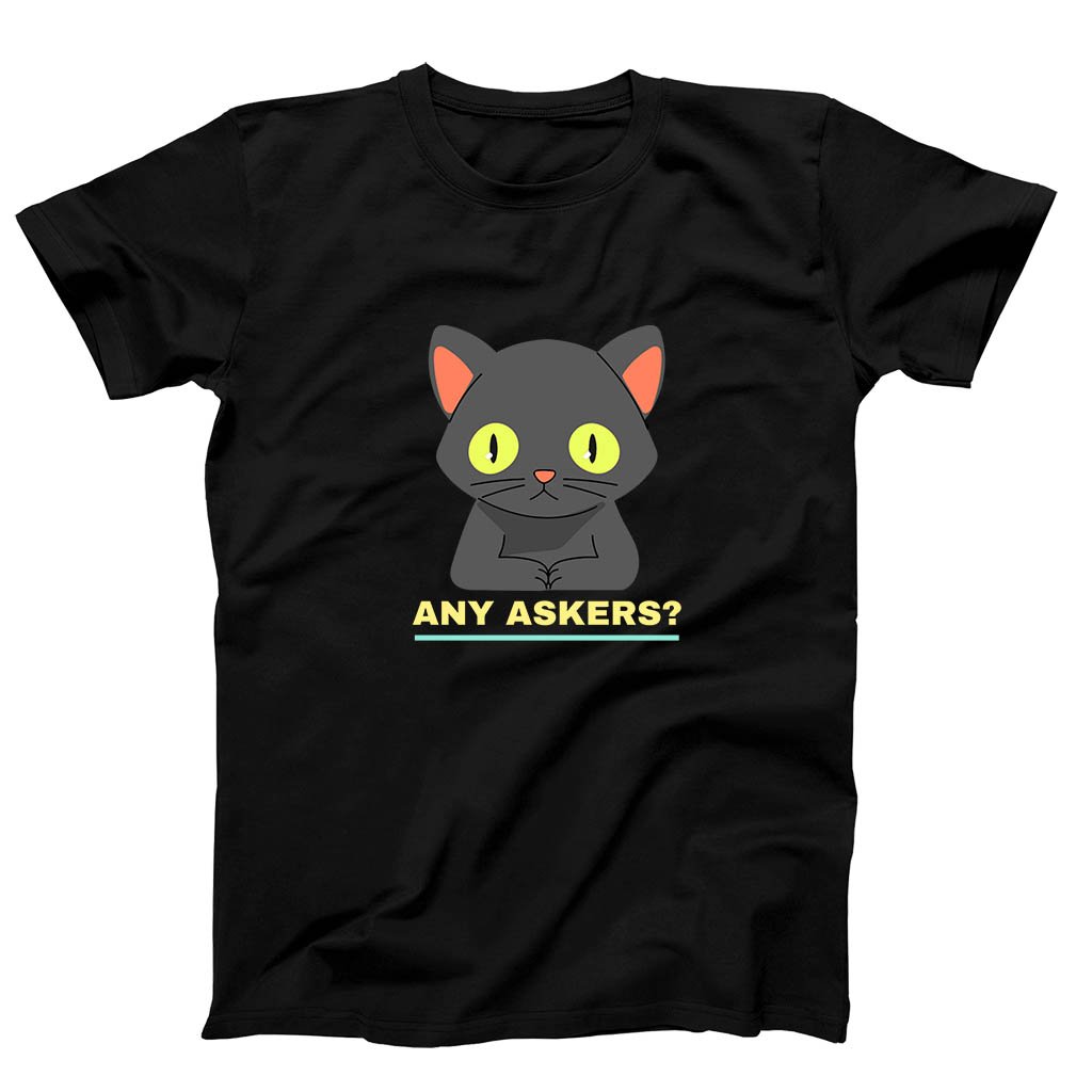 Any Askers Cat Kitten Meouw Overcome Men’s T-Shirt Tee