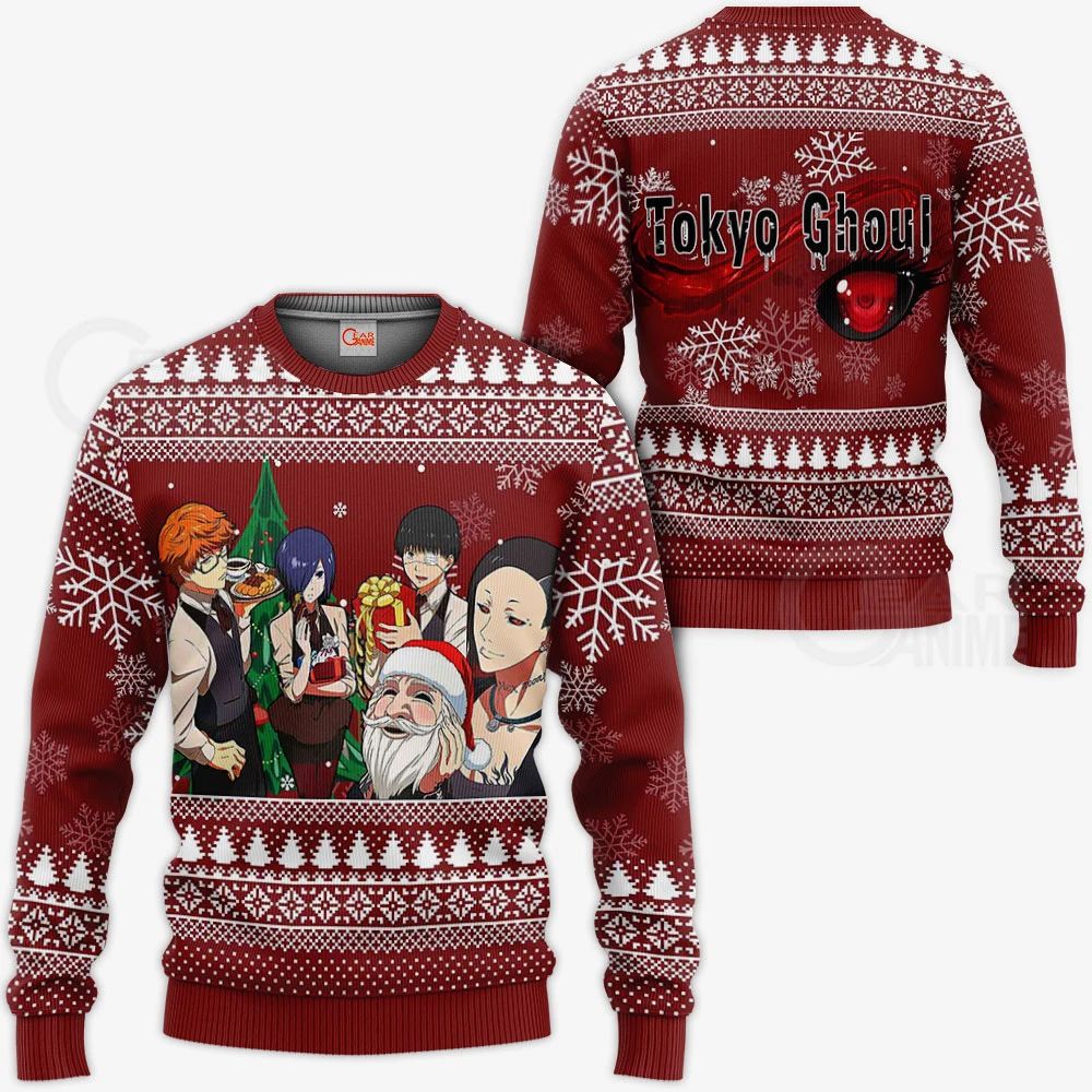 Tokyo Ghoul Ugly Christmas Sweater Anime Xmas Gift Idea Va11 Unisex Men Women