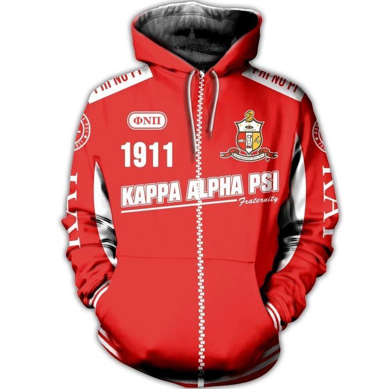 Greek Life Hoodie – Kappa Alpha Psi Fraternity 1911 Zip Hoodie