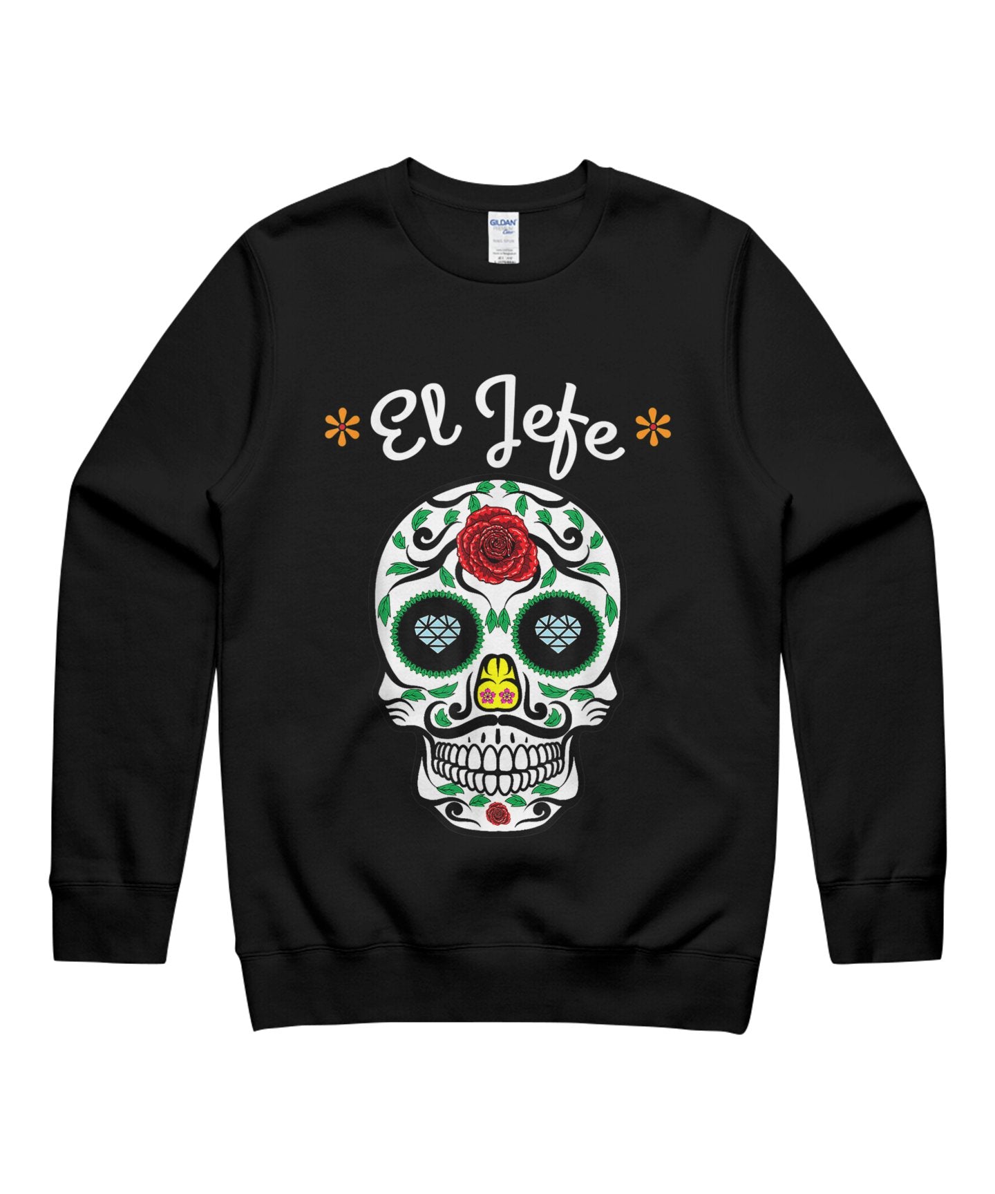 Yo Soy El Jefe Dia De Los Muertos Day Of The Dead For Men Unisex Crewneck Sweatshirt