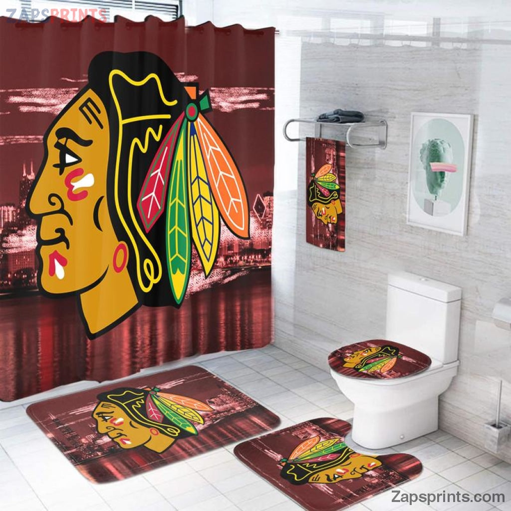 Chicago Blackhawks 3D Bathroom Sets 8