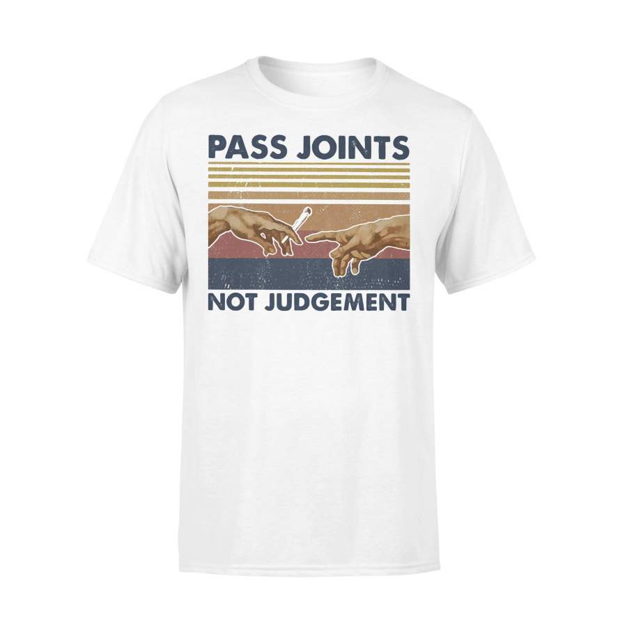 Weed Pass Joints Not Judgement Vintage Retro T-Shirt