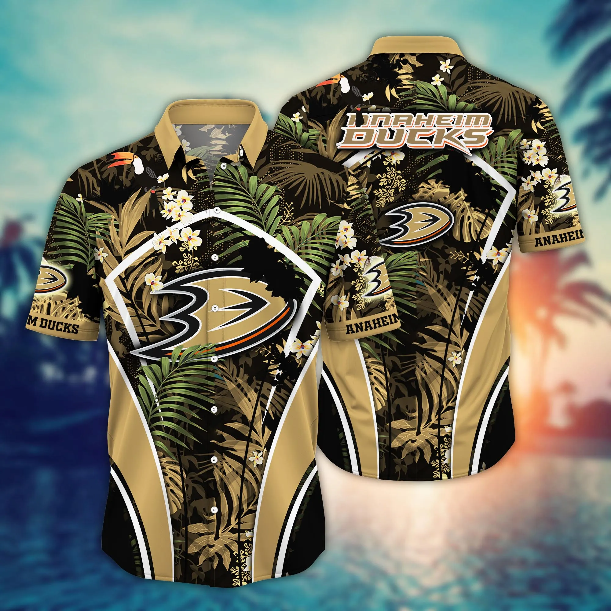 Anaheim Ducks Nhl Hawaiian Shirt Heat Kickabout Shirts