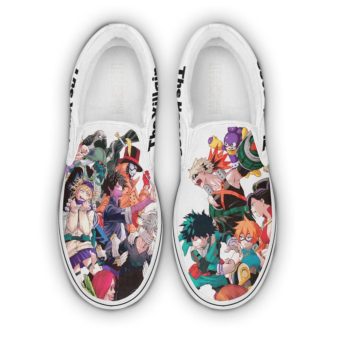 My Hero Academia Villains Vs Heroes Shoes Custom Anime Classic Slip On my-hero-academia-villains-vs-heroes-shoes-custom-anime-classic-slip-on
