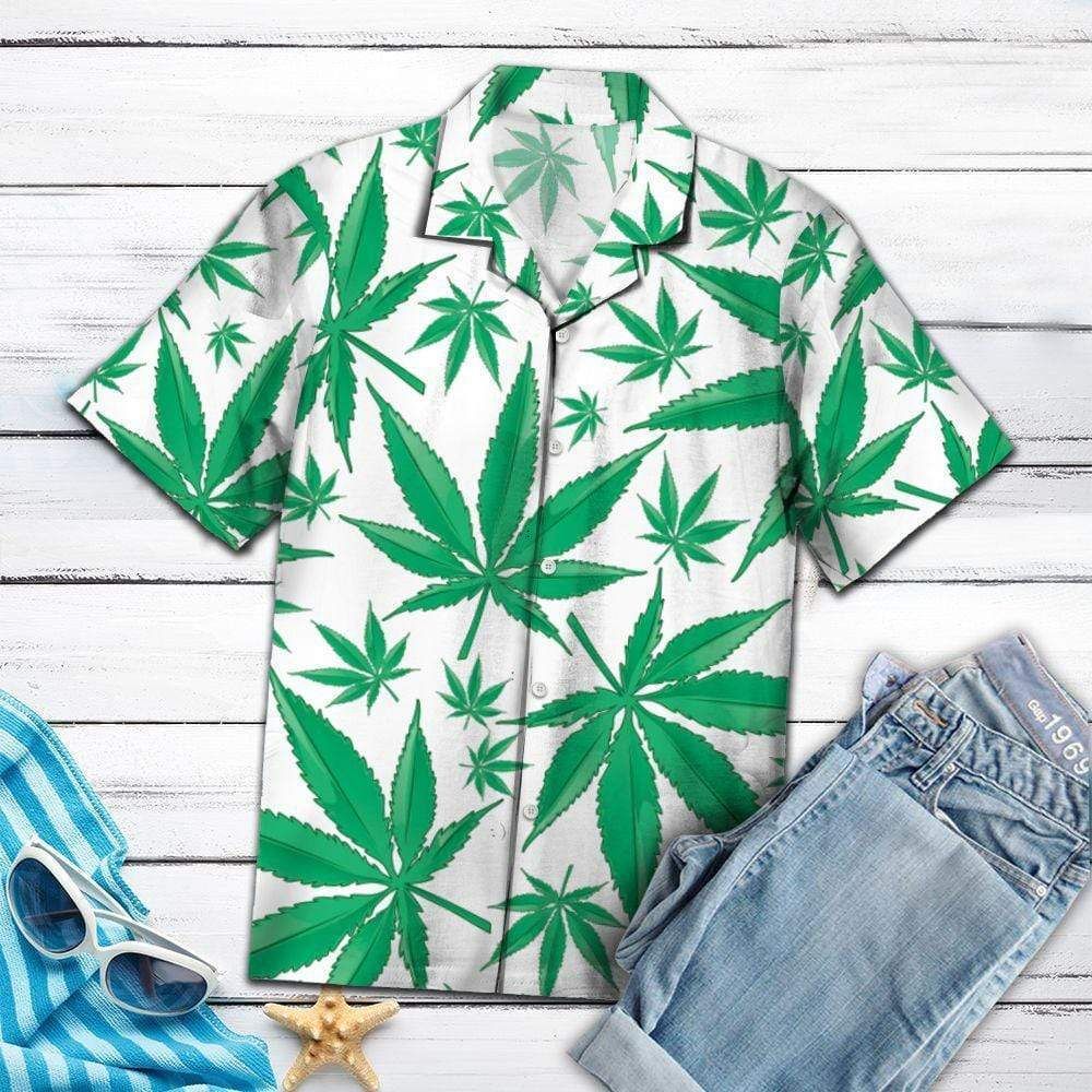 Amazing Weed Tropical Full Printing Hawaiian Shirts #v