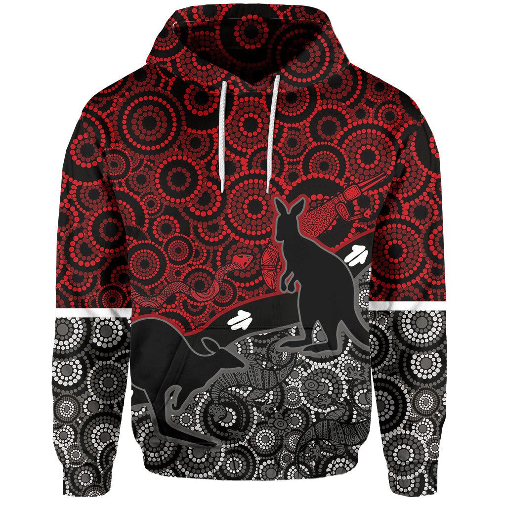 (Custom Personalised) Aboriginal Circles Hoodie Animals