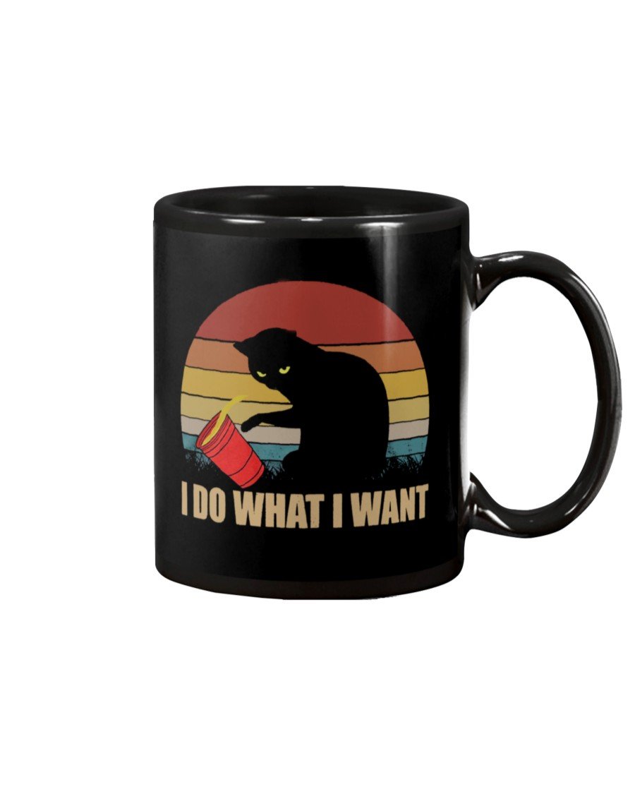 Cat I Do What I Want Retro Vintage For Cat Lovers Mug