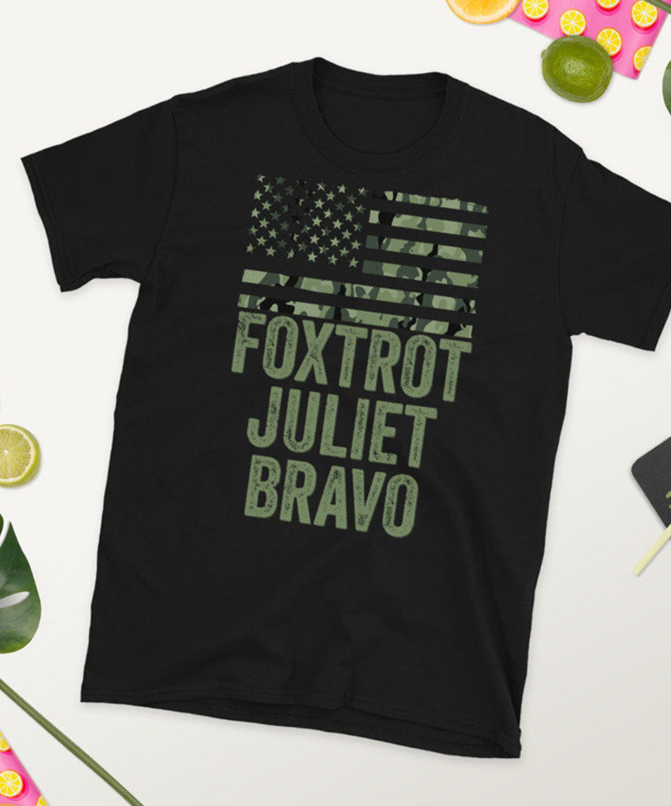 Foxtrot Juliet Bravo Fjb American Flag Funny Standard/Premium T-Shirt Hoodie