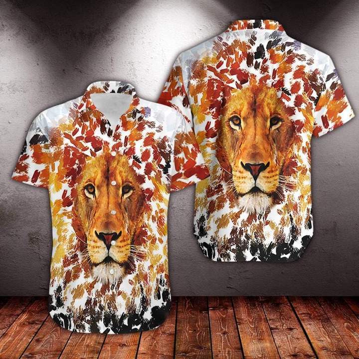 Lion Art Hawaii Shirt For Men Women Ha95699