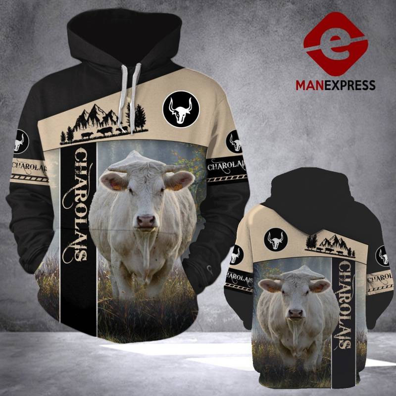 Animal Cale Animal Charolais V05 Hoodie