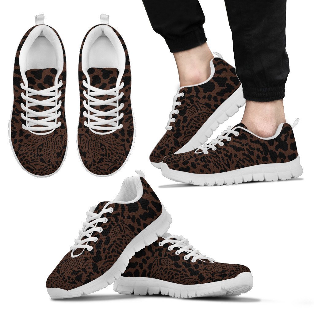 Brown Leopard Men Sneakers