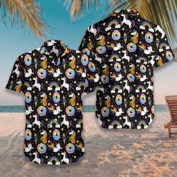 Waybackapparel Unicorn Hawaiian Shirts Aloha 3D Hawaiian Shirt