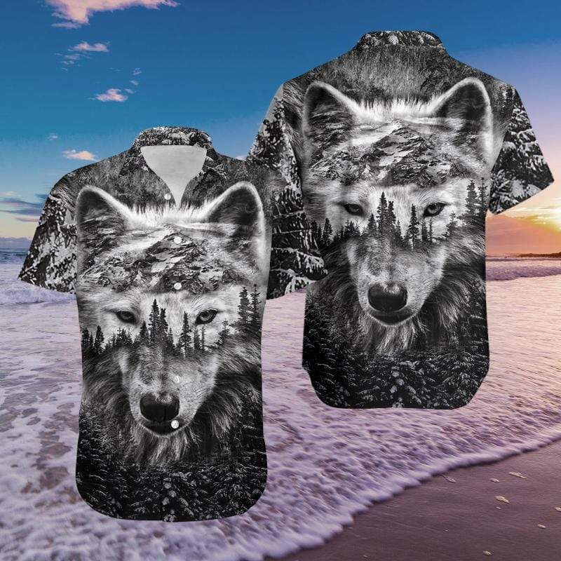 Hawaii Aloha Shirts Wolf Ha21237