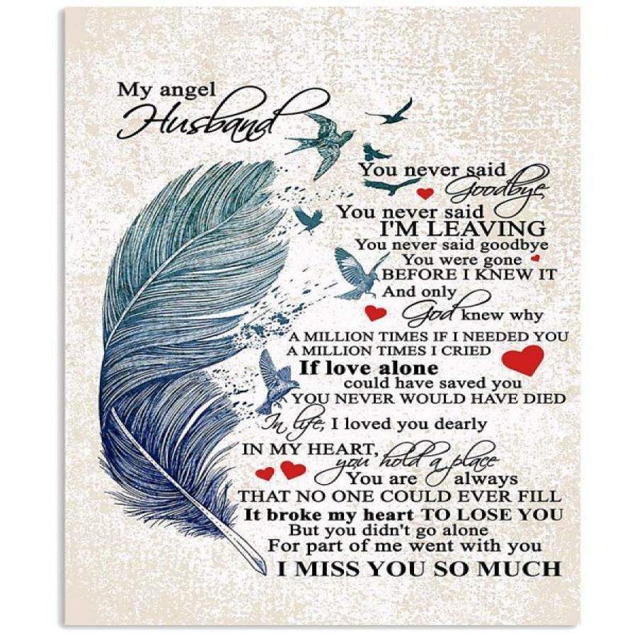 MY ANGEL HUSBAND-I MISS YOU SO MUCH Vertical Poster