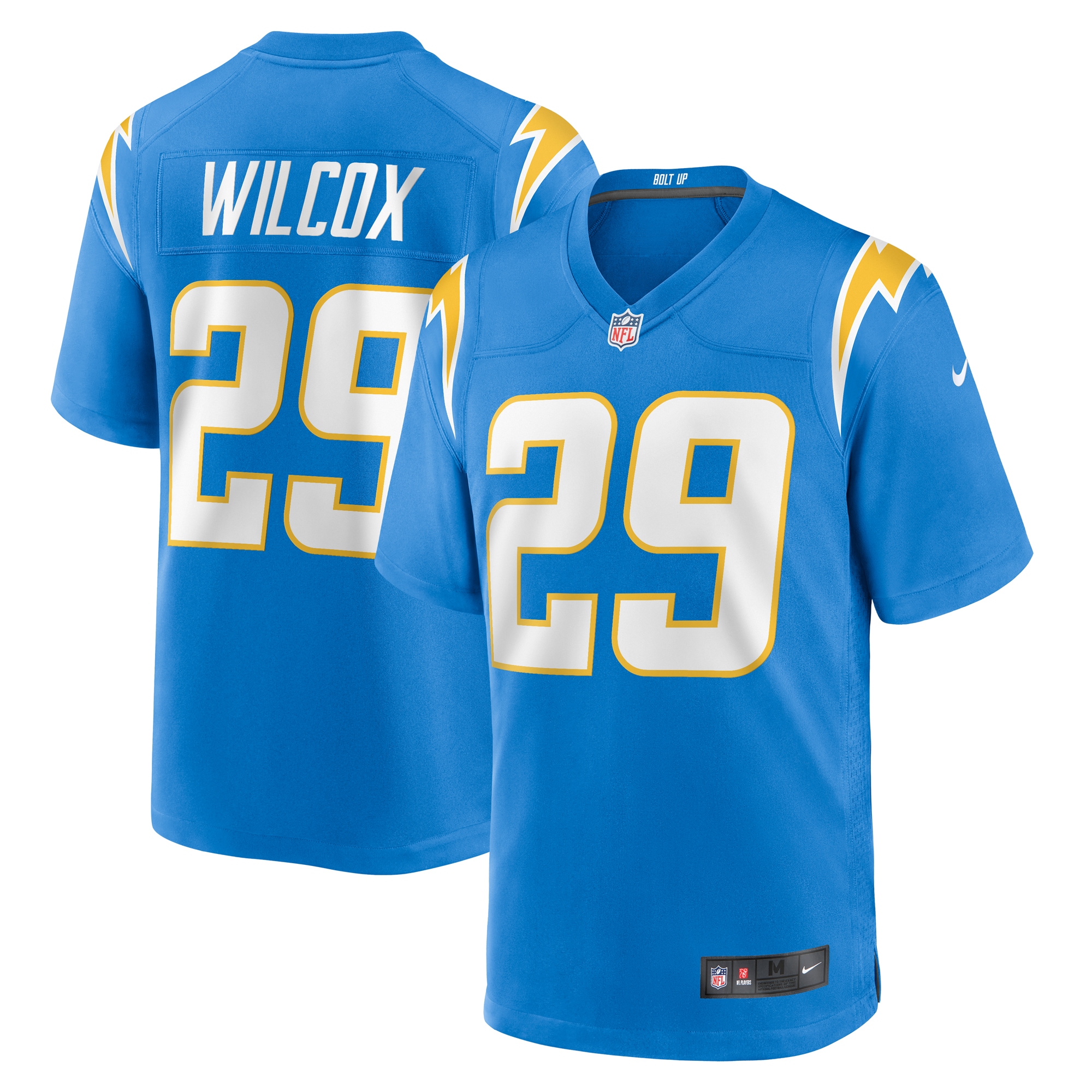 Men’s Los Angeles Chargers Chris Wilcox  Powder Blue Team Game Jersey