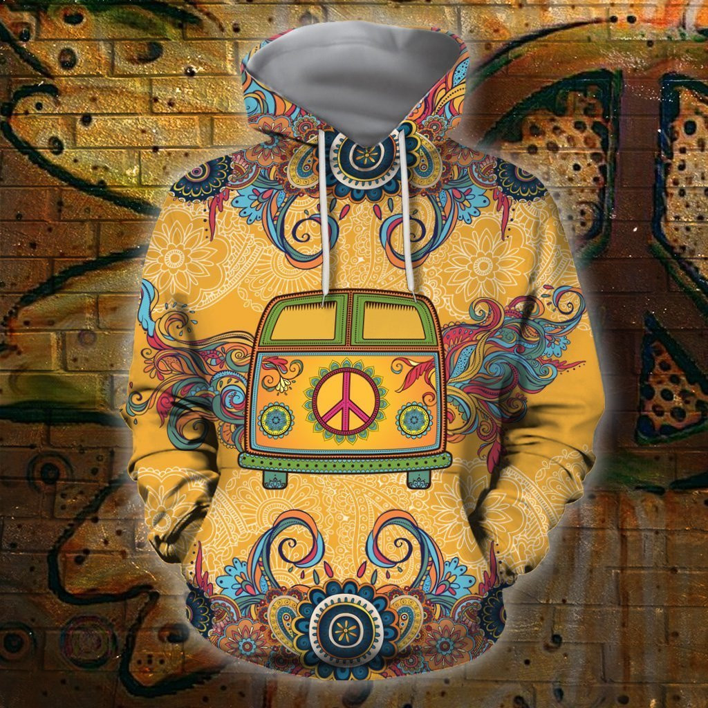 Bus Hippie 3D All Over Printed Shirts For Men And Women Tt