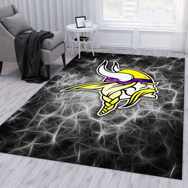 Minnesota Vikings Football Rug Living Room Rug Home Decor Floor Decor