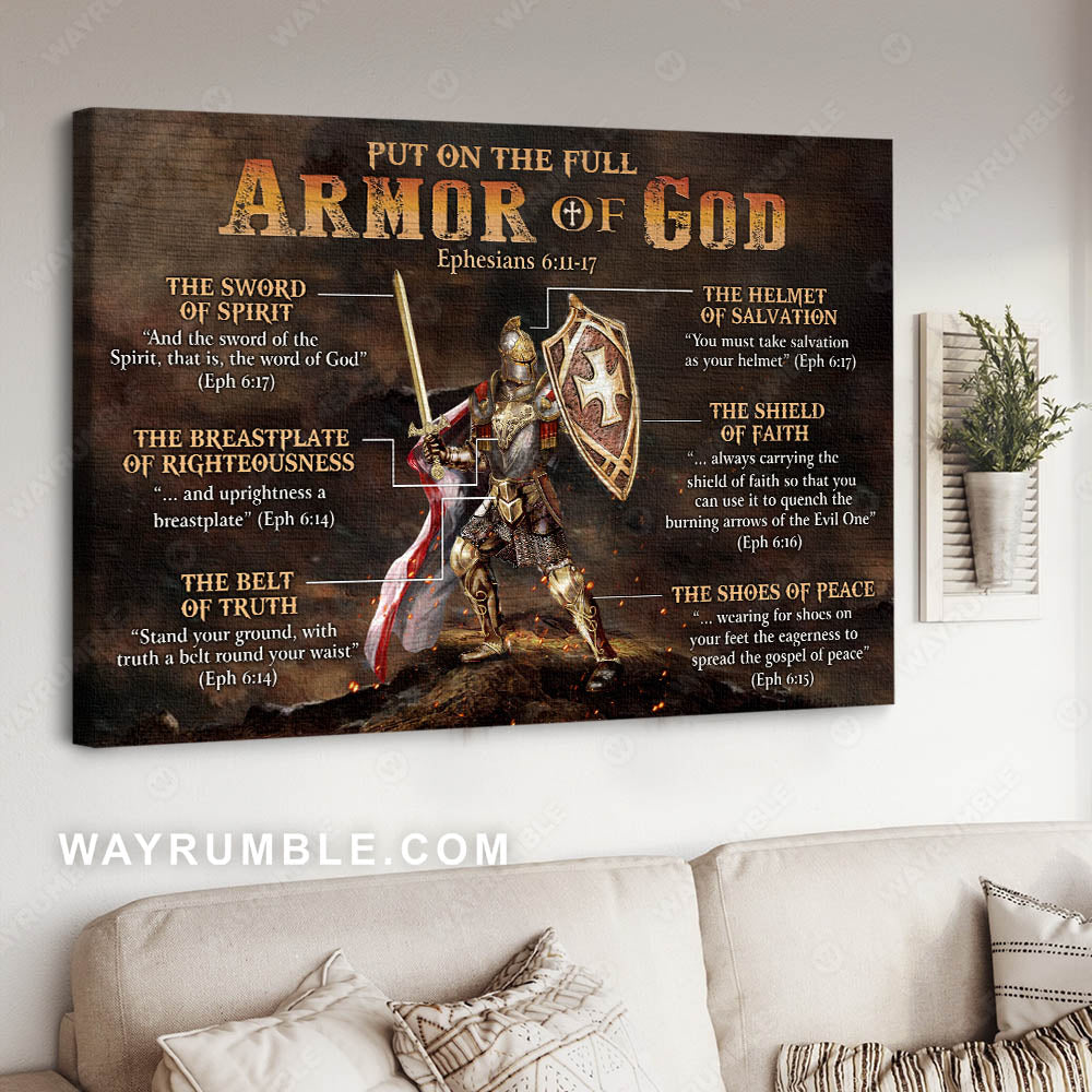 Warrior Of God Jesus Landscape Canvas Prints Christian Wall Art Jesus Gifts God Gift Ht