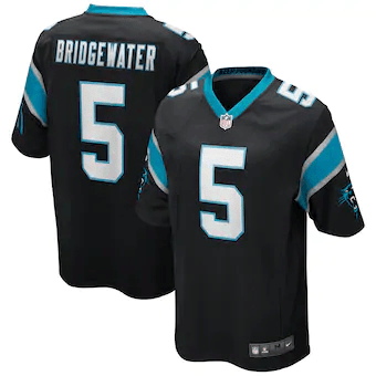 Teddy Bridgewater Carolina Panthers Game Player Black 3D Jersey