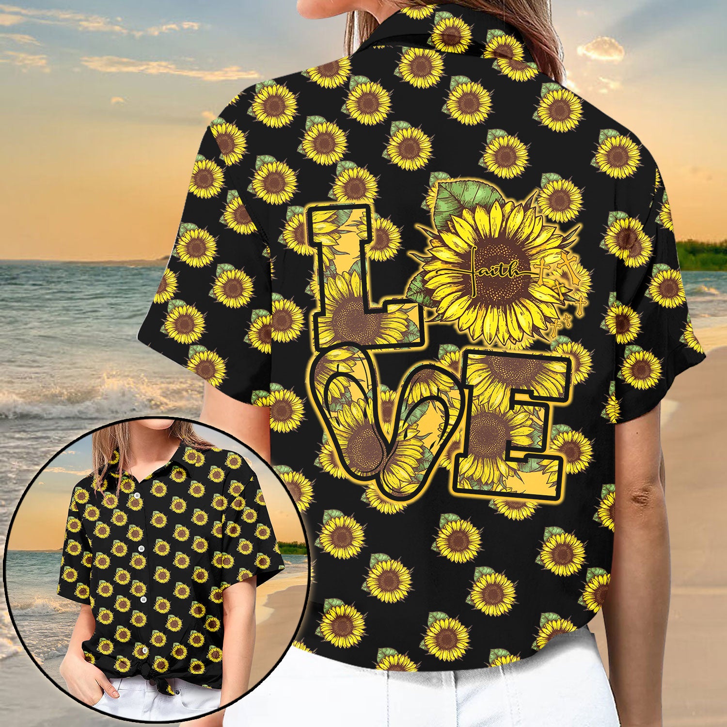 Love Sunflower Hawaii Set Ha20595