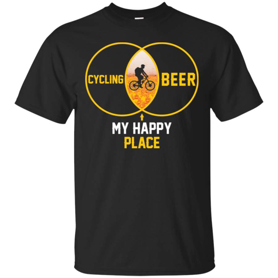 AGR Cycling and Beer Is My Happy Place Shirt