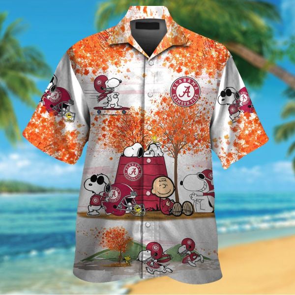 Alabama Crimson Tide & Snoopy Hawaiian Shirt #2
