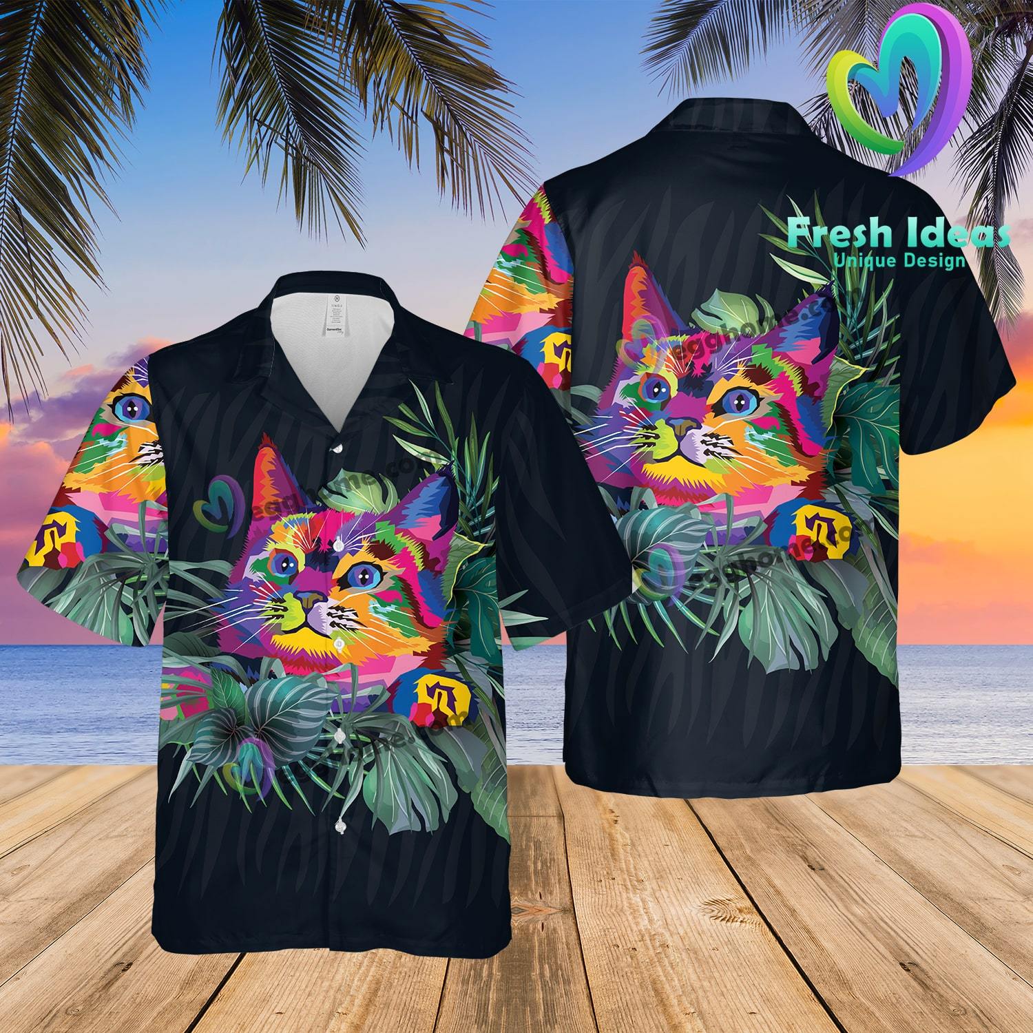 Best Cat Lovers Ever Summer Hawaii Beach Shirt Ha40831