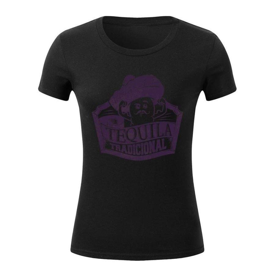 Tequila Tradicional Women Summer Leisure Sports Collar Cotton T Shirt