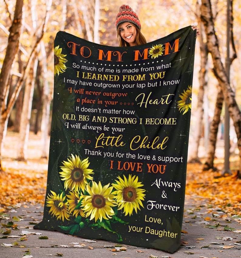 To My Mom I Love You Always & Forever – Gift For Mom For Mother’S Day, Unique Gifts Home Decor Gift For Family – Sherpa Blanket Fleece Blanket