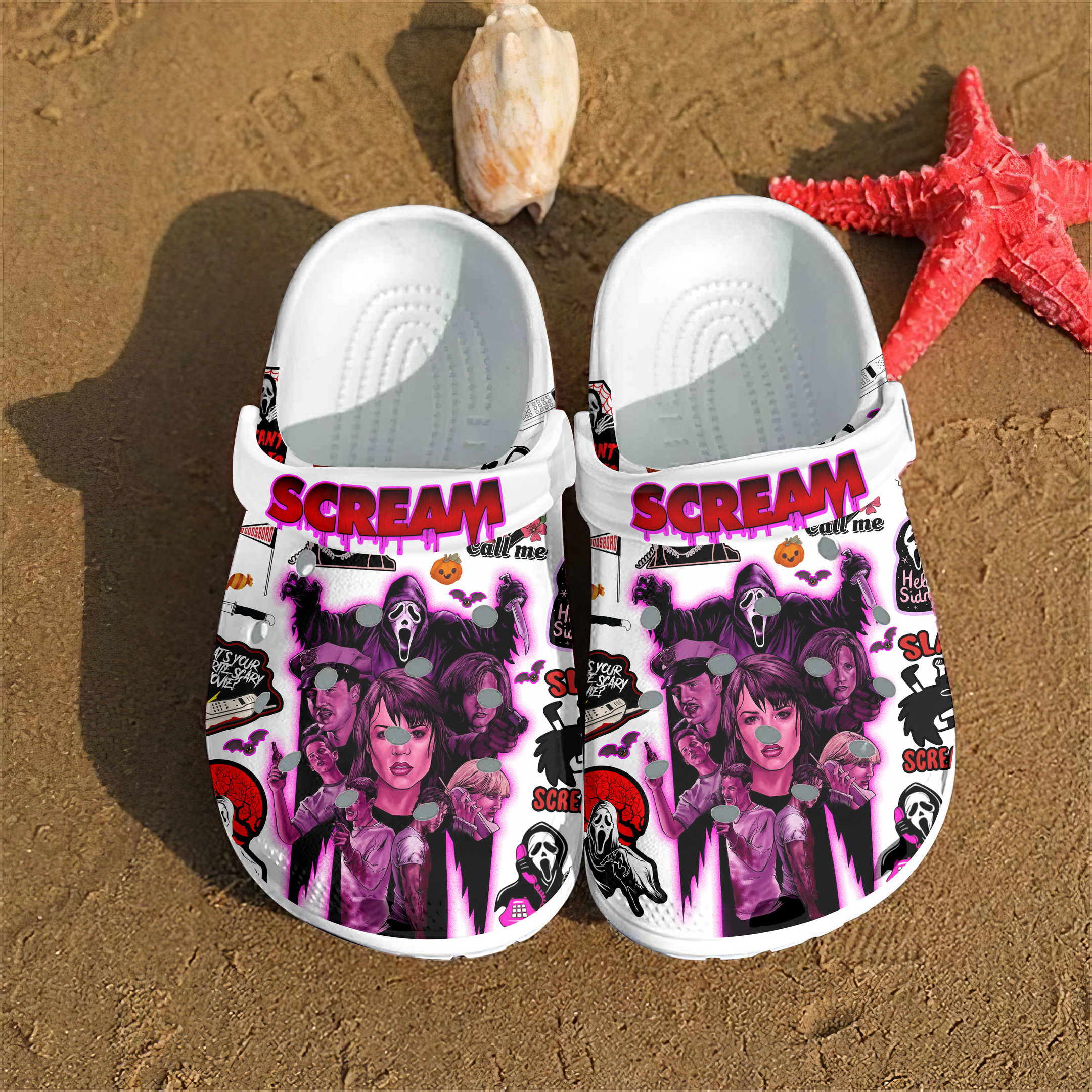 Scream Movie Crocss Clogs For Men Women And Kid Bm1411-1945-1