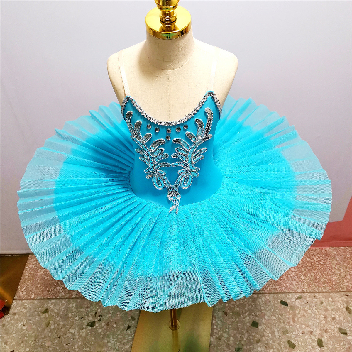 Blue Ballet Tutu Skirt Ballet For Children’s Swan Lake Costume Kids Belly Dance Costumes Stage Performance Dress alx