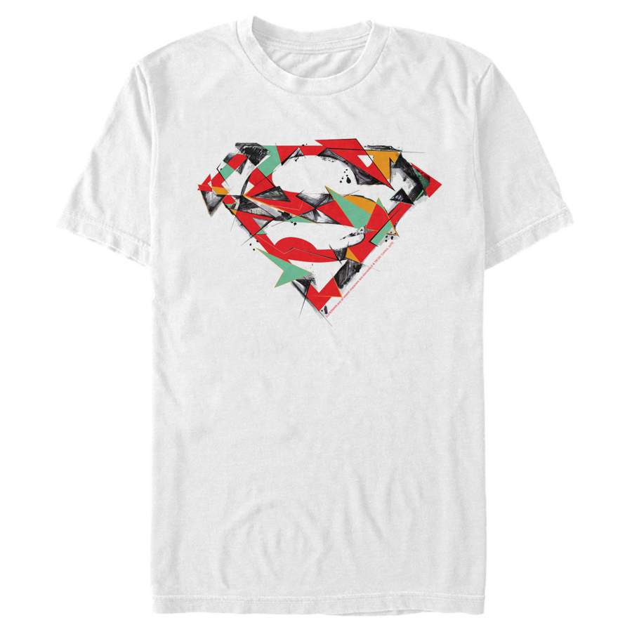 Superman Men’s Logo Puzzle  T Shirt