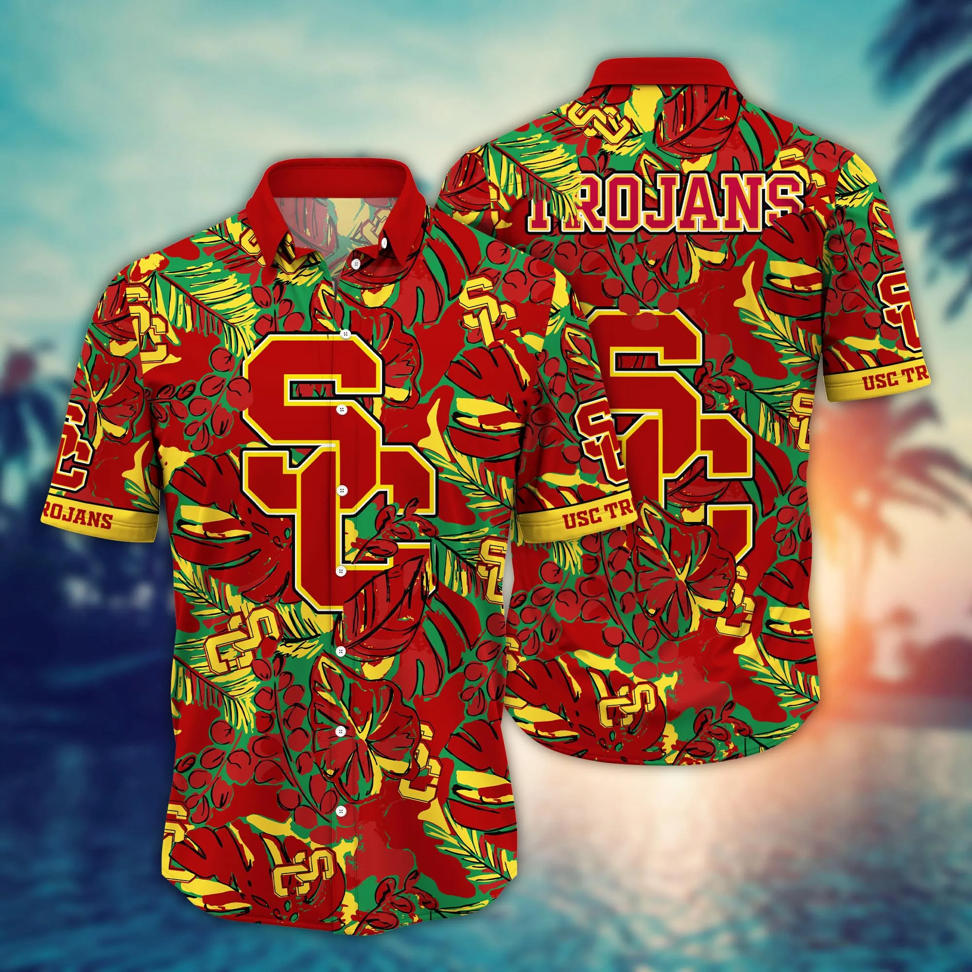 Usc Trojans NCCA Hawaiian Shirt Sunning Aloha Shirt