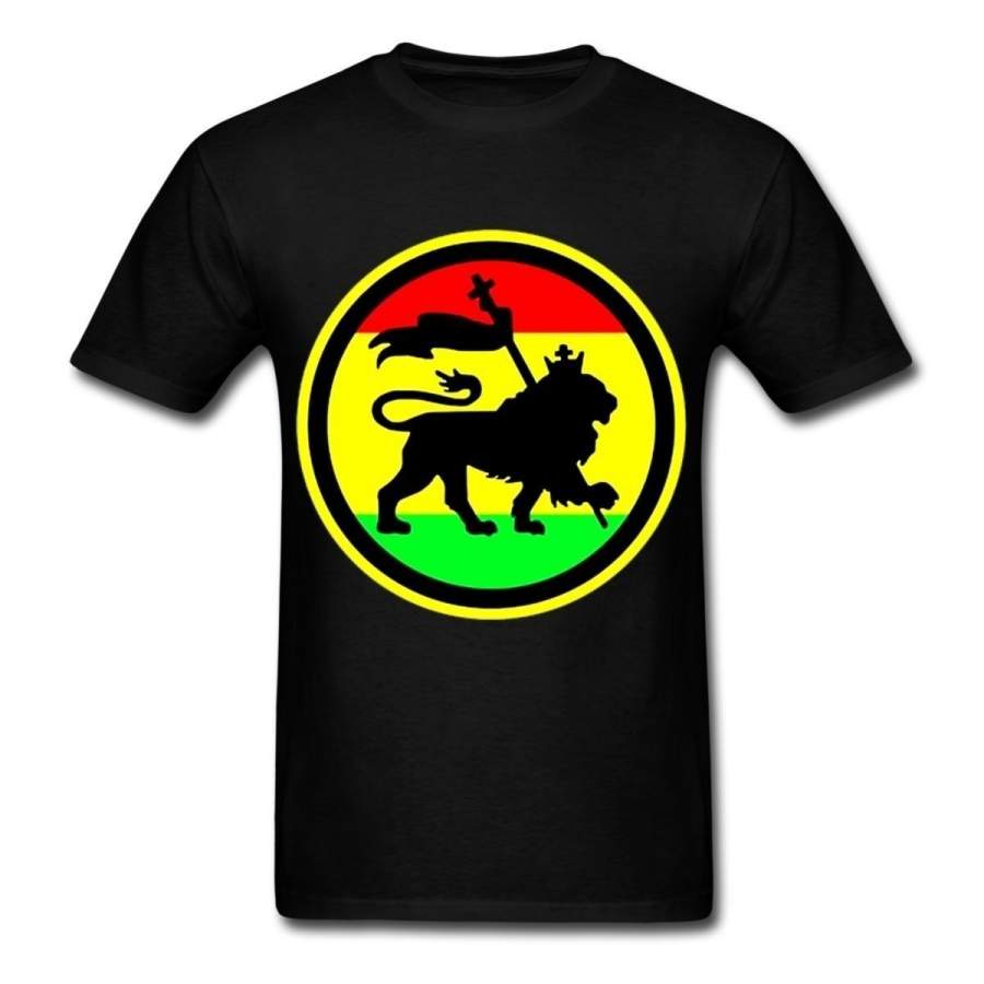 Rasta Lion Judah Men’s T-Shirt by Spreadshirt