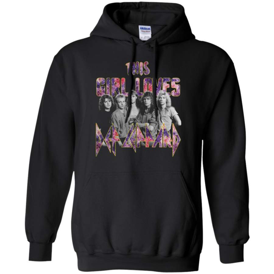 AGR This Girl Loves Def Leppard shirt Hoodie