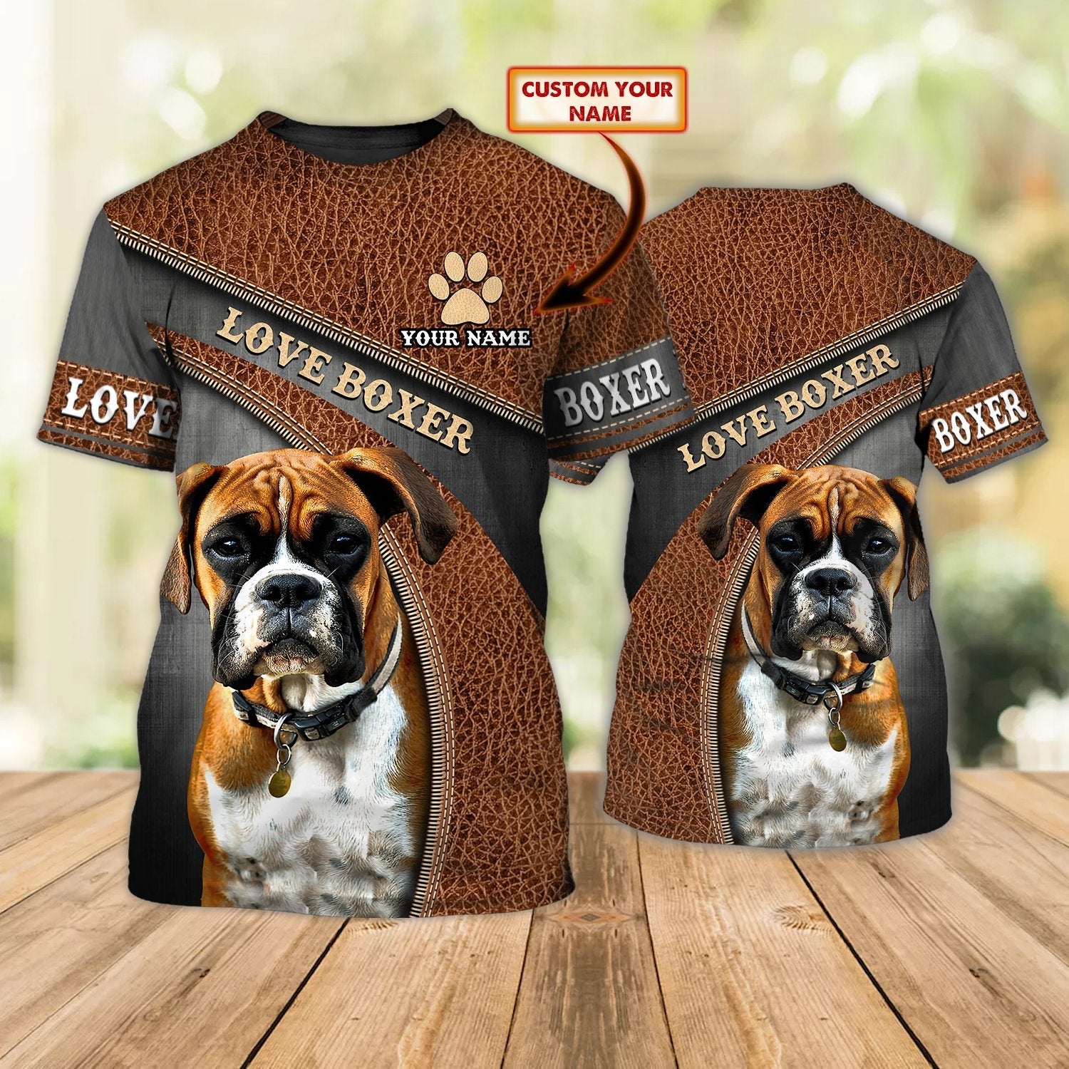 Personalized 3D T Shirt With Boxer Dog, Love Boxer Shirt Men Women