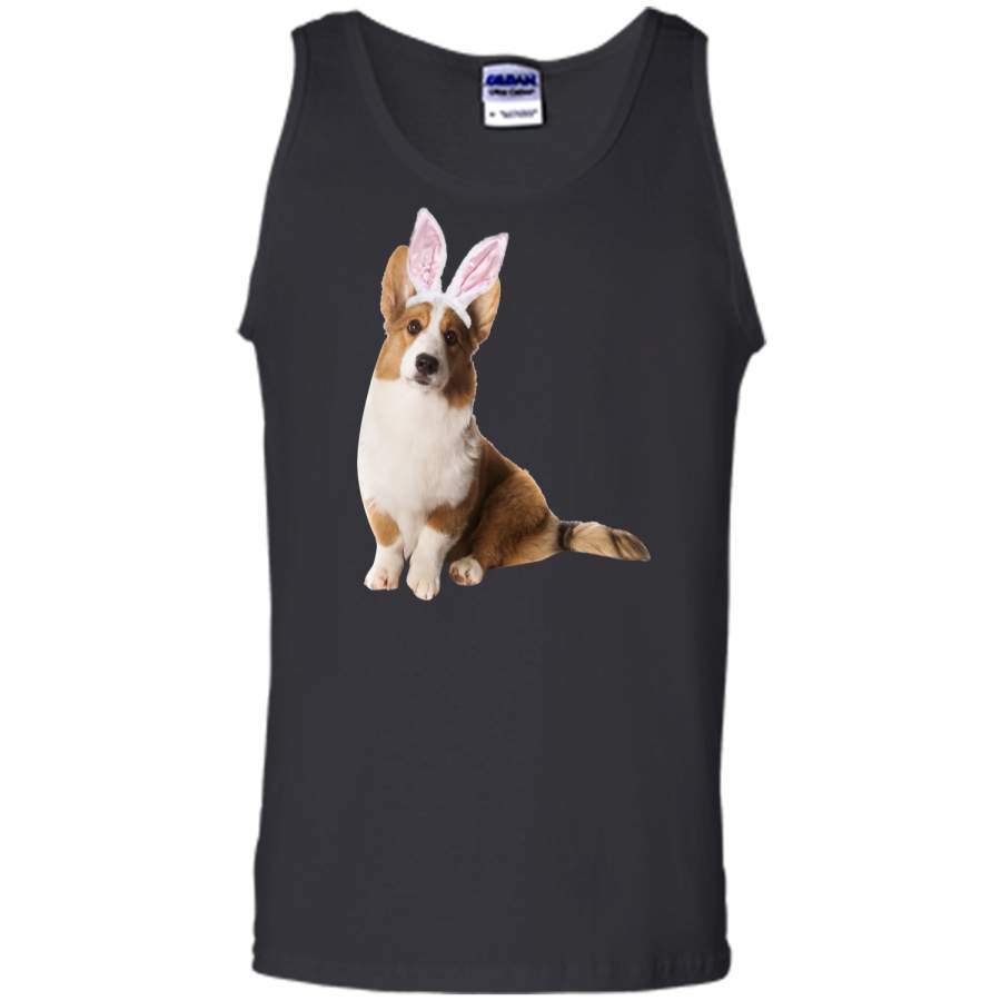 Cardigan Welsh Corgi Wearing Easter Bunny Ears Dog T-Shirt Tank Top