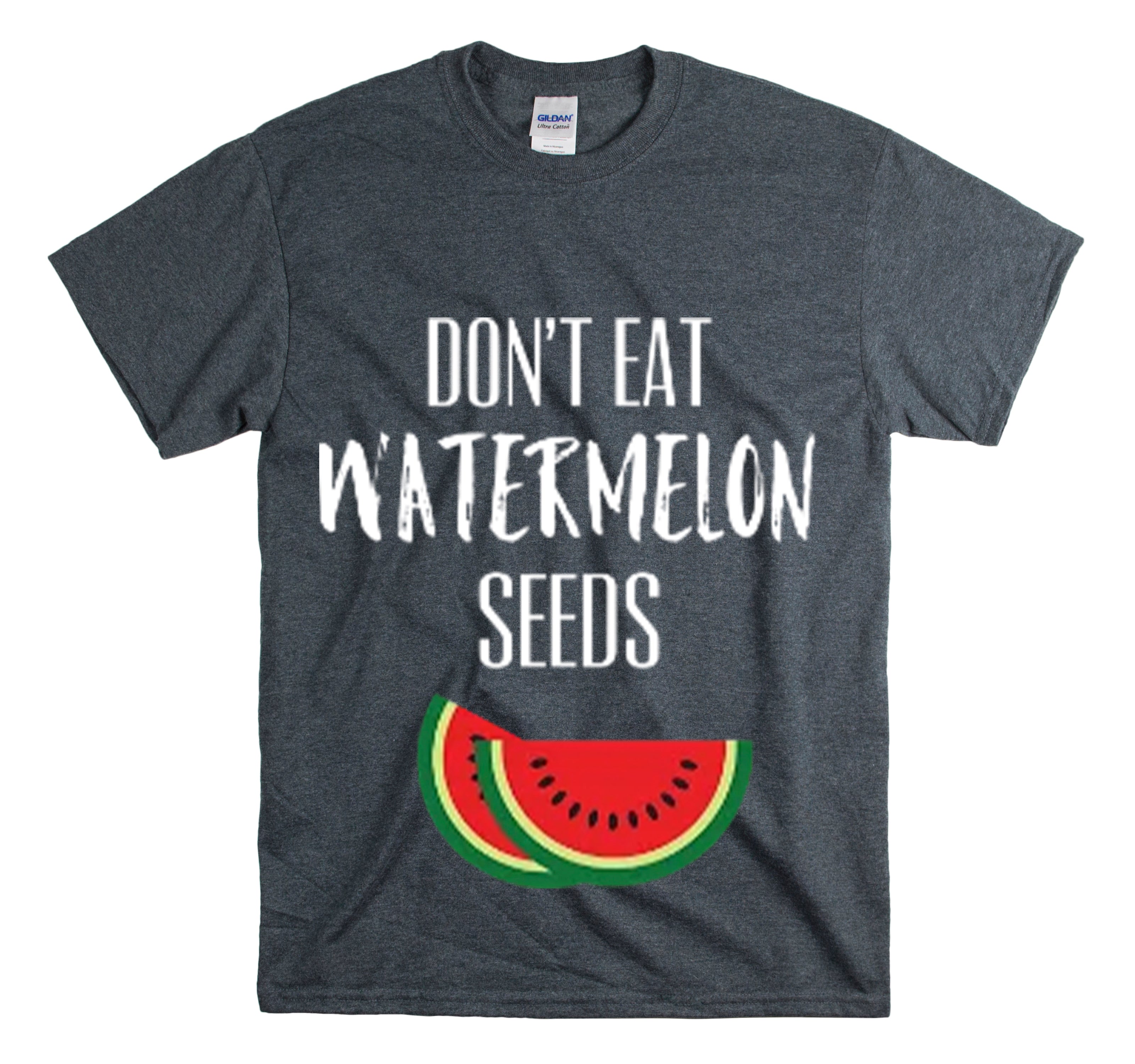 Shirt Funny Don’T Eat Watermelon Seed Amusing Foodie Chuckle T-Shirt Unisex Heavy Cotton Tee