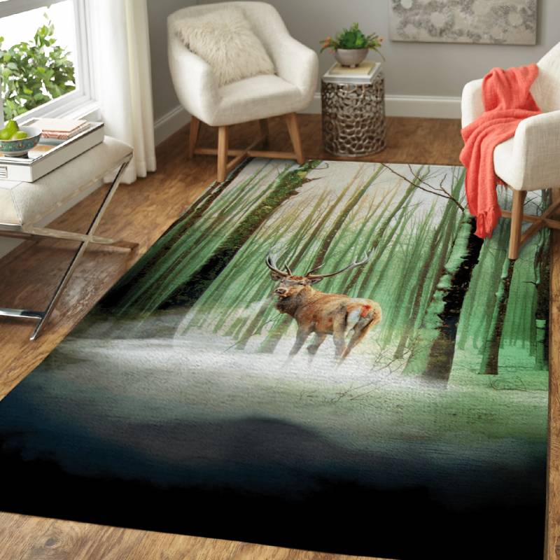 A deer in the forest – Animals Area Rug Carpet