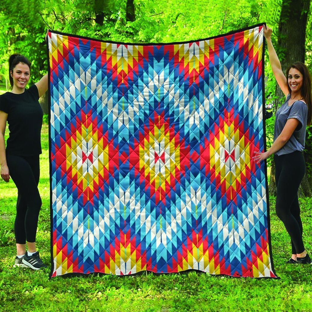 Native American Premium Quilt Native Pattern Version 18