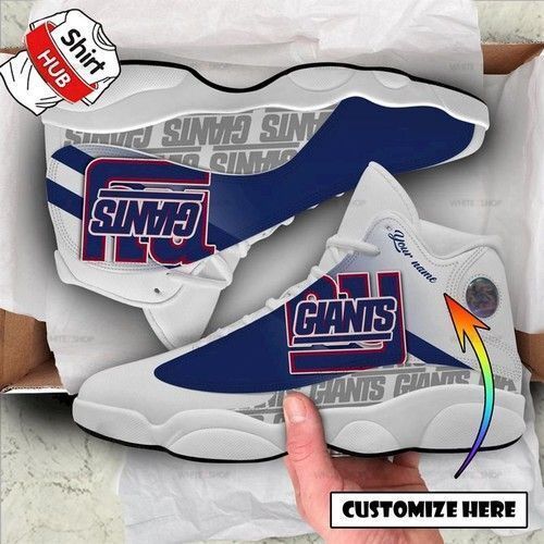 New York Giants Air Jordan 13 Sneakers Personalized Shoes Gift For Fan